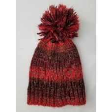 INC Beanie Hat Mujer&apos;s one  Stretchy Red Maroon Metallic Polyester NWT $29   eb-85981145